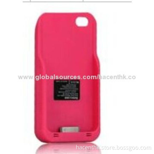 Hot-selling 2400mAh portable solar battery cases for iPhone 4
